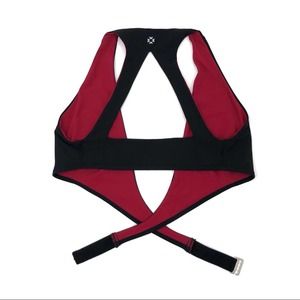 WITHOUT WALLS Reversible Wrap Bra Black Wine S